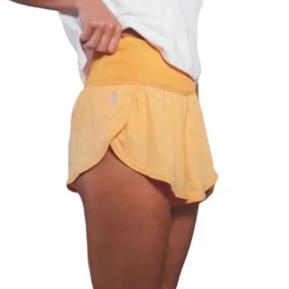 FP Movement by Free People Game Time Shorts Golden Yellow, Size S, Retro Fit - Picture 1 of 14